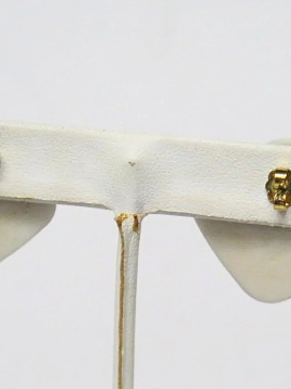 Vintage Gold Tone Geometric Enamel Square Post Earrings